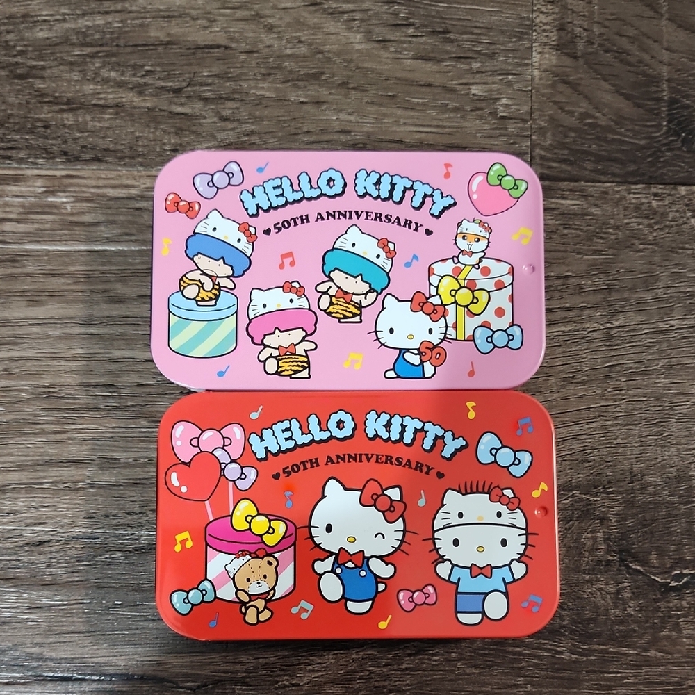 2 Sanrio 50th Anni Tins